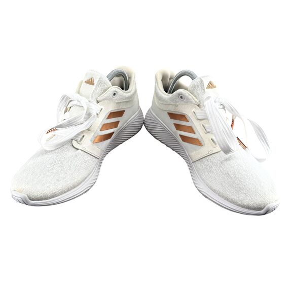 Adidas Edge Lux 3 Women’s 9.5 Running Shoes Crystal White Copper Metallic EF7035 - Picture 5 of 11
